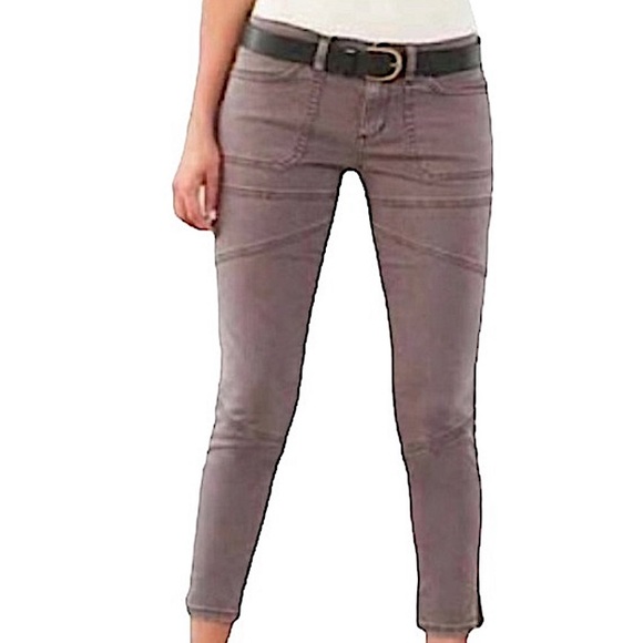 BDG size 30 light mauve color skinny moto pants with zippers at the ankles EUC - Picture 1 of 12